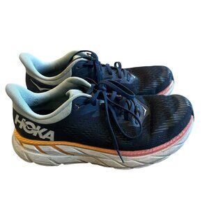 Hoka One One Navy and White Athletic Shoes